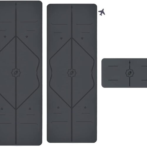 Alignment System Natural Rubber Yoga Mat